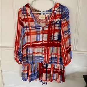Maeve Tiered Blouse Size S